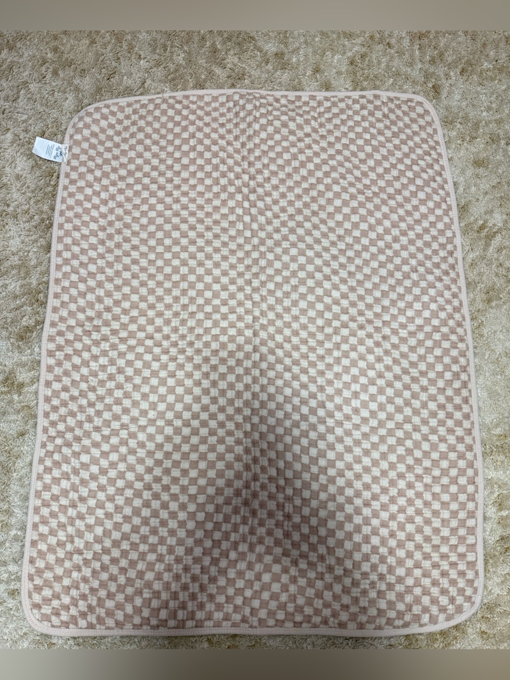 Itzy Ritzy Checkered Print Blanket